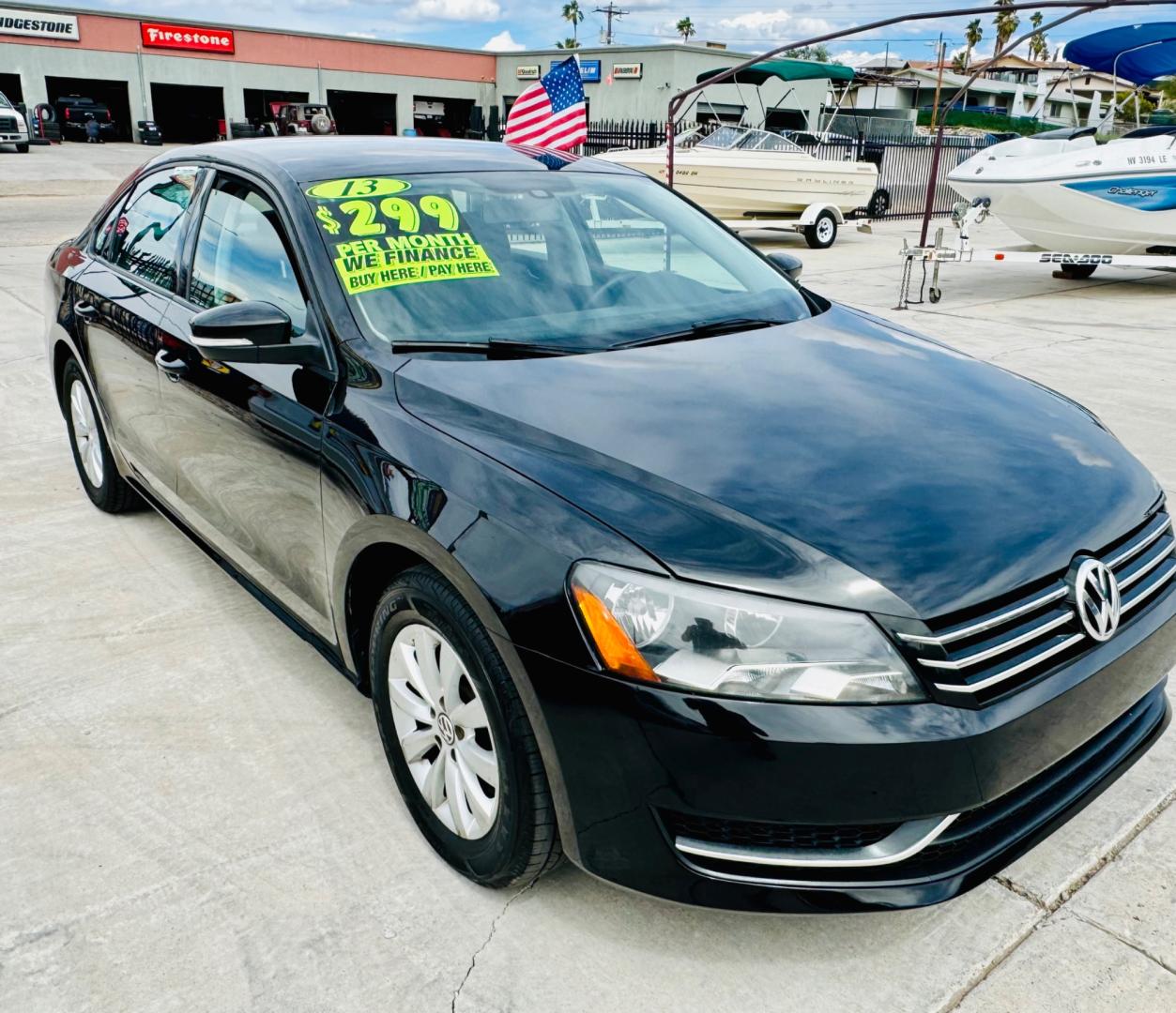 2013 Black /black Volkswagen Passat , located at 2190 Hwy 95, Bullhead City, AZ, 86442, (928) 704-0060, 0.000000, 0.000000 - 2013 Volkswagen Passat. automatic. completely serviced. New tires. Free warranty. Free carfax. In house financing. buy here pay here. - Photo#0